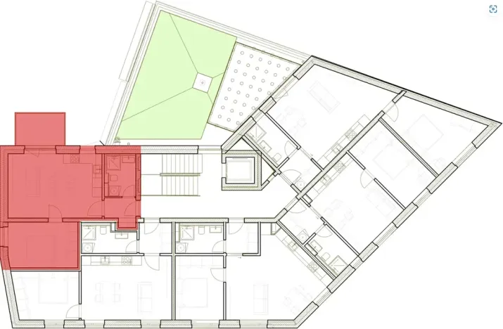 Prodej bytu 2+kk, Praha - Zbraslav, Elišky Přemyslovny, 44 m2