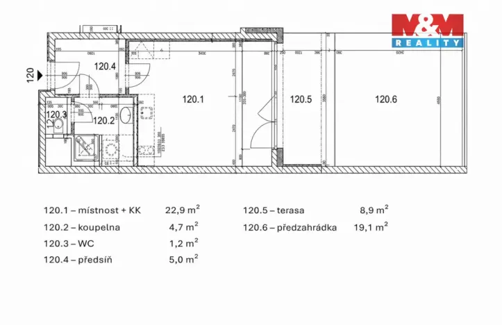 Prodej bytu 1+kk, Praha, 34 m2