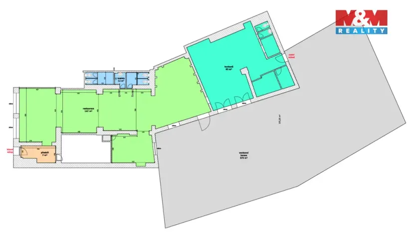 Pronájem restaurace, Ostrava, 28. října, 250 m2