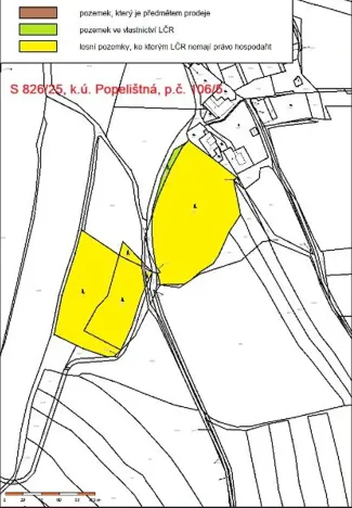 Prodej lesa, Červená Řečice, 150 m2