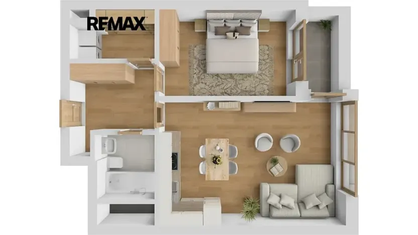 Pronájem bytu 2+kk, Praha - Kamýk, Zimova, 58 m2