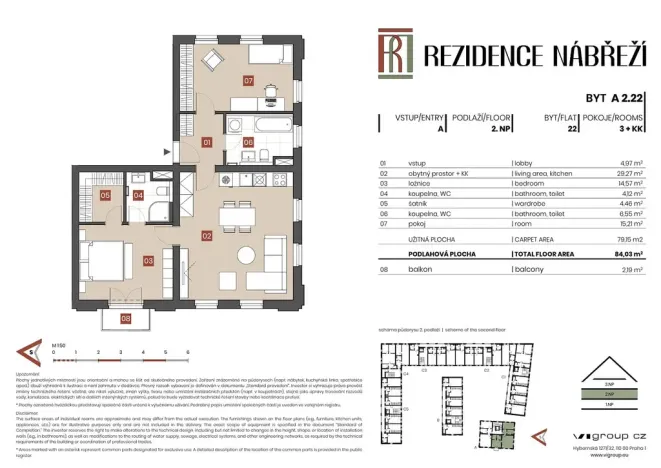Prodej bytu 3+kk, Brandýs nad Labem-Stará Boleslav - Stará Boleslav, Nábřeží, 79 m2