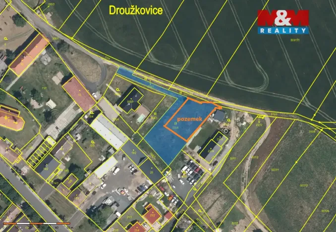 Prodej pozemku pro bydlení, Droužkovice, 832 m2
