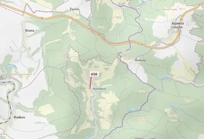 Dražba lesa, Městečko Trnávka, 836 m2