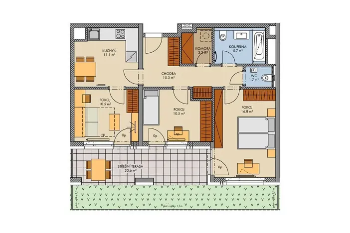 Prodej bytu 3+kk, Praha, Svitákova, 74 m2