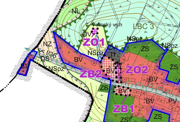 Prodej pozemku pro bydlení, Veliny, 1236 m2