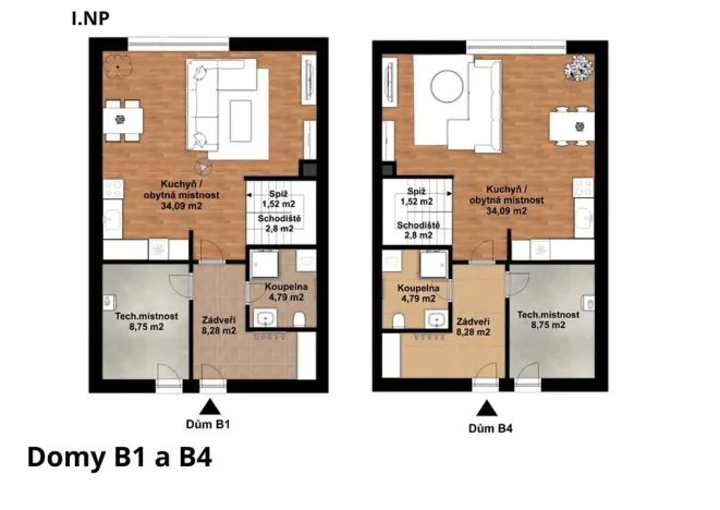Prodej rodinného domu, České Budějovice, 75 m2