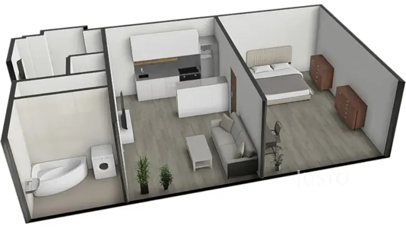 Prodej bytu 2+kk, Písek, Kollárova, 59 m2