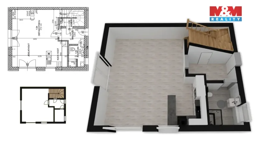 Prodej bytu 4+kk, Králův Dvůr, 97 m2