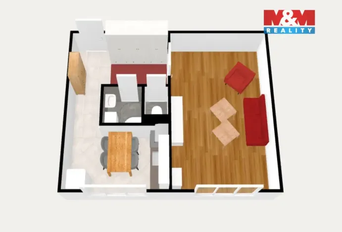 Prodej bytu 1+1, Nová Role, Svobodova, 39 m2