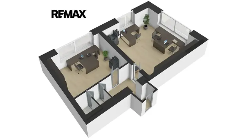 Pronájem kanceláře, Plzeň, Škroupova, 51 m2