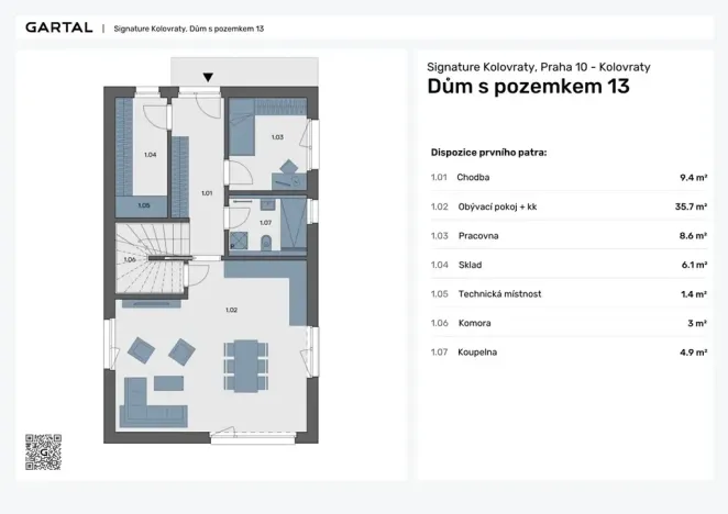 Prodej rodinného domu, Praha - Kolovraty, Měsíčková, 145 m2