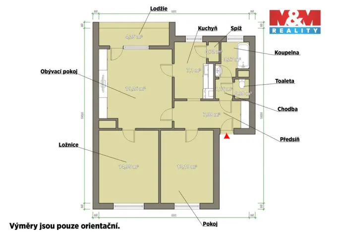 Prodej bytu 3+1, Klatovy - Klatovy III, U Pazderny, 66 m2
