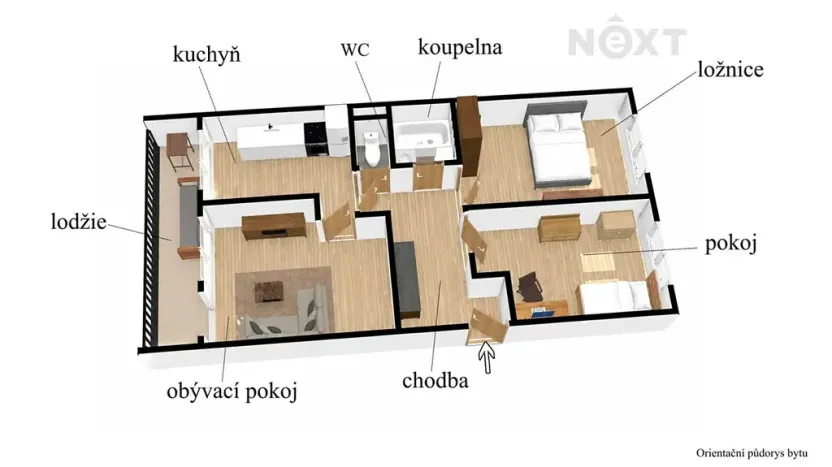 Prodej bytu 3+1, Žatec, Dr. Václava Kůrky, 71 m2