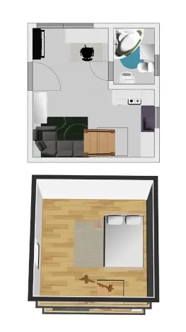 Pronájem bytu 2+kk, Brno, Řehořova, 26 m2