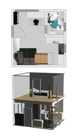 Pronájem bytu 2+kk, Brno - Černovice, Řehořova, 26 m2