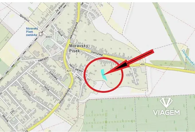 Prodej podílu zahrady, Moravský Písek, 1291 m2