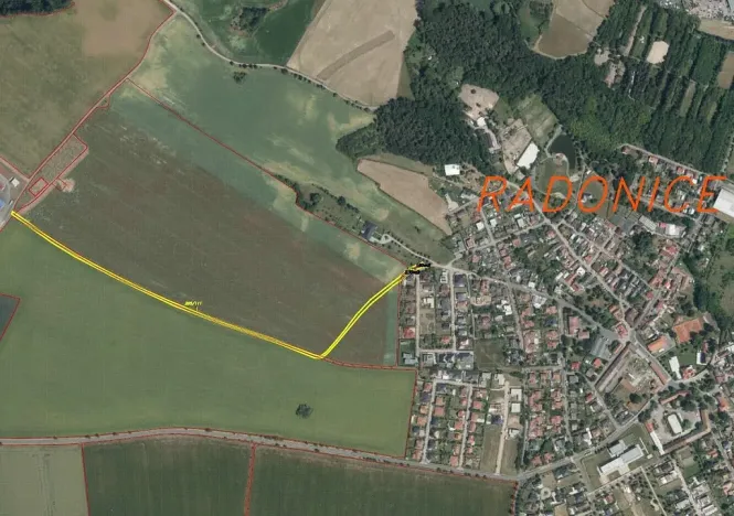 Prodej pozemku, Radonice, 420 m2