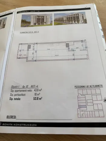 Prodej bytu 1+kk, Rruga Viena, Golem, Albánie, 37 m2