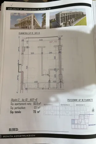 Prodej bytu 1+kk, Rruga Viena, Golem, Albánie, 37 m2