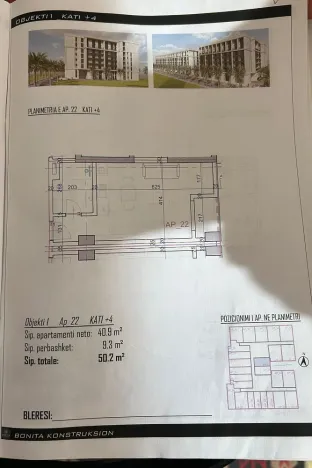 Prodej bytu 1+kk, Rruga Viena, Golem, Albánie, 37 m2