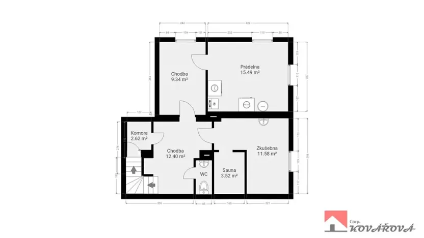 Prodej rodinného domu, Praha - Kunratice, Poběžovická, 221 m2