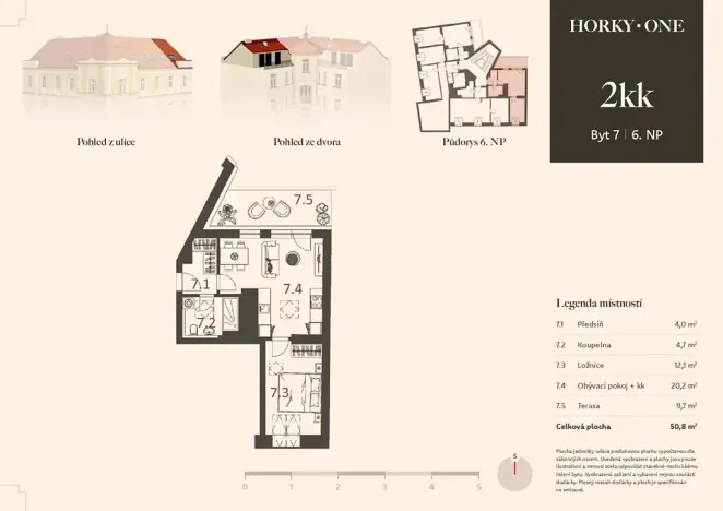 Prodej bytu 2+kk, Praha - Nusle, V Horkách, 41 m2