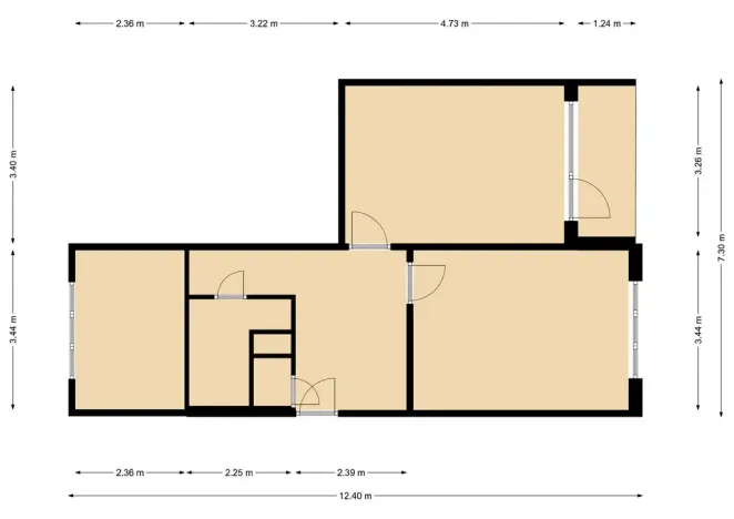 Pronájem bytu 2+1, Jirkov, Studentská, 57 m2