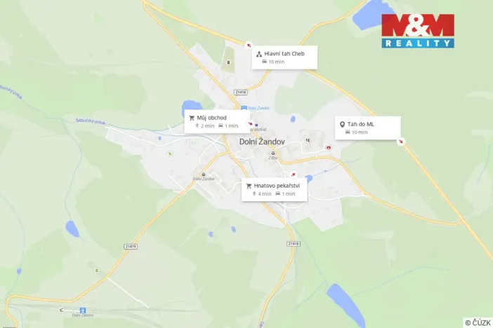 Pronájem bytu 2+1, Dolní Žandov, 63 m2