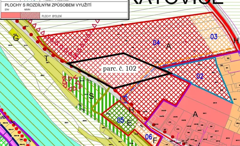 Prodej pozemku pro bydlení, Katovice, 4417 m2