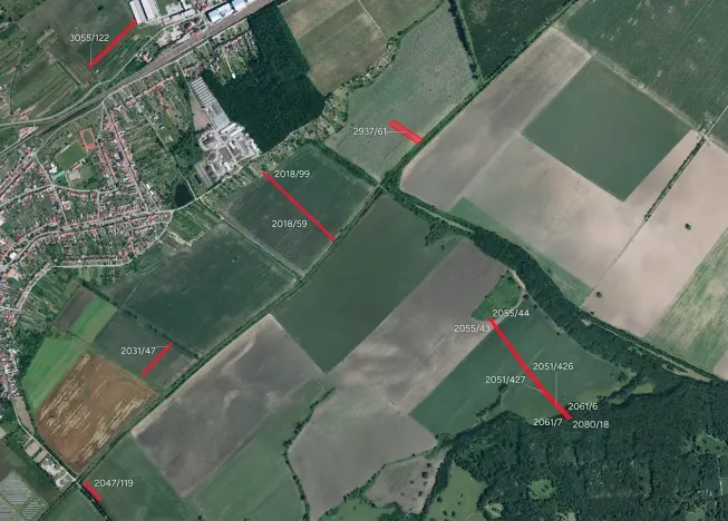 Prodej pole, Mikulčice, 14078 m2