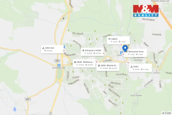 Pronájem bytu 1+kk, Senohraby, Hlavní, 29 m2