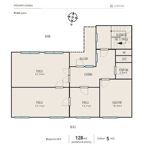 Prodej rodinného domu, Lažánky, 204 m2