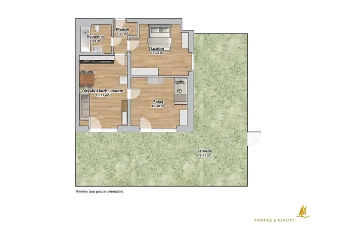 Pronájem bytu 3+kk, Plzeň, Křimická, 62 m2