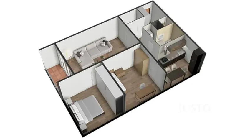 Prodej bytu 3+1, Bavorov, Na Sídlišti, 70 m2