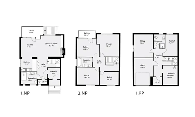 Prodej rodinného domu, Praha - Horní Počernice, Jeřická, 232 m2