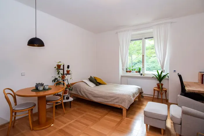 Pronájem bytu 1+kk, Praha - Vinohrady, Šrobárova, 28 m2