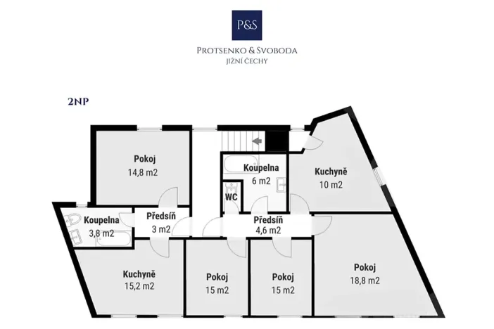 Prodej činžovního domu, Tábor, Čsl. armády, 200 m2