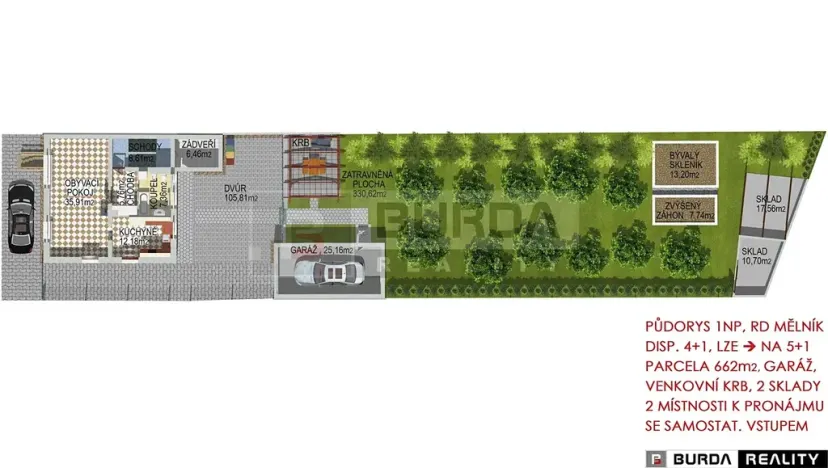 Prodej rodinného domu, Mělník, Komenského, 203 m2