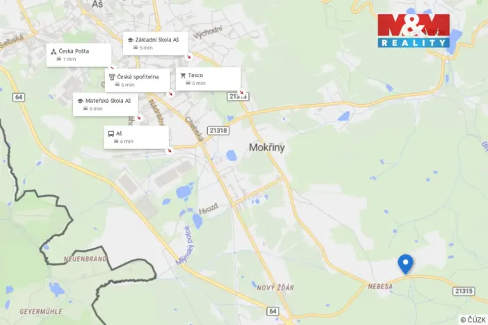 Prodej rodinného domu, Aš - Nebesa, 55 m2