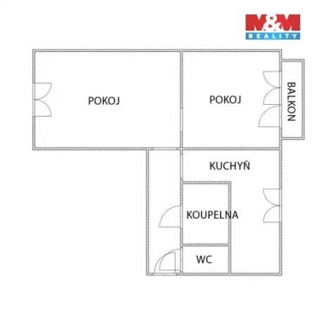 Prodej bytu 2+1, Kopřivnice, Dukelská, 54 m2