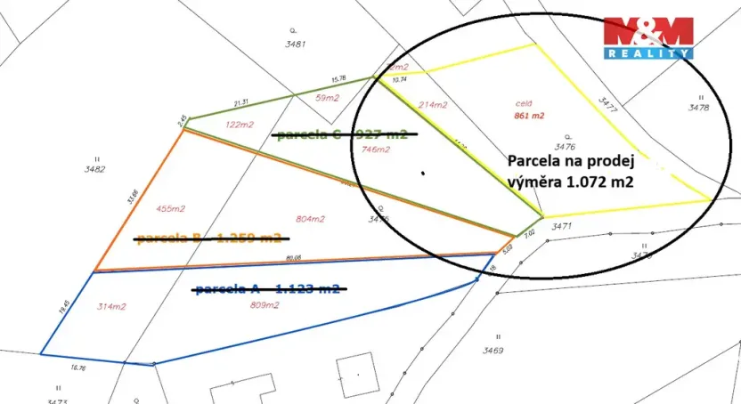 Prodej pozemku pro bydlení, Dobré - Hlinné, 1072 m2