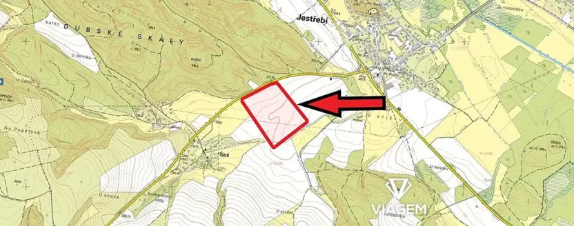Prodej podílu pole, Jestřebí, 14596 m2