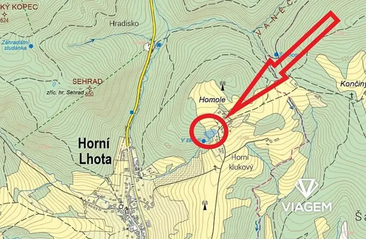 Prodej zahrady, Horní Lhota, 4375 m2