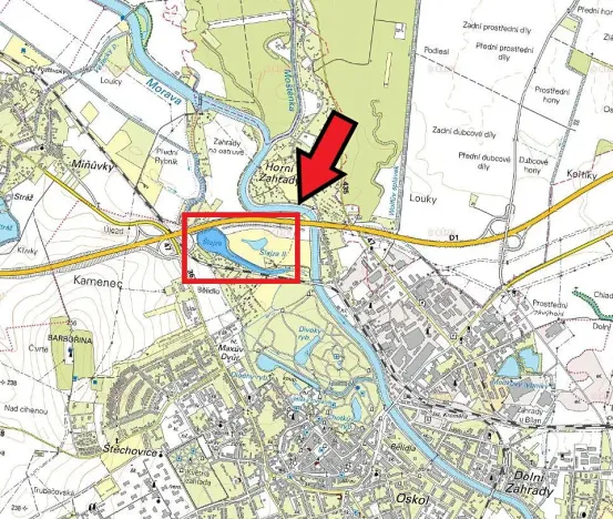 Prodej podílu rybníku, Kroměříž, 4592 m2