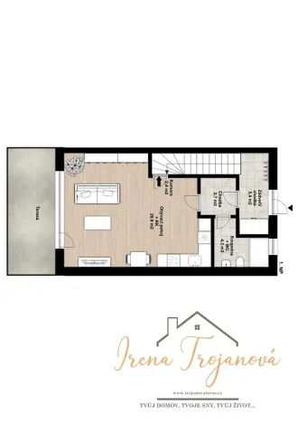 Pronájem rodinného domu, Poříčí nad Sázavou, V Uličkách, 120 m2