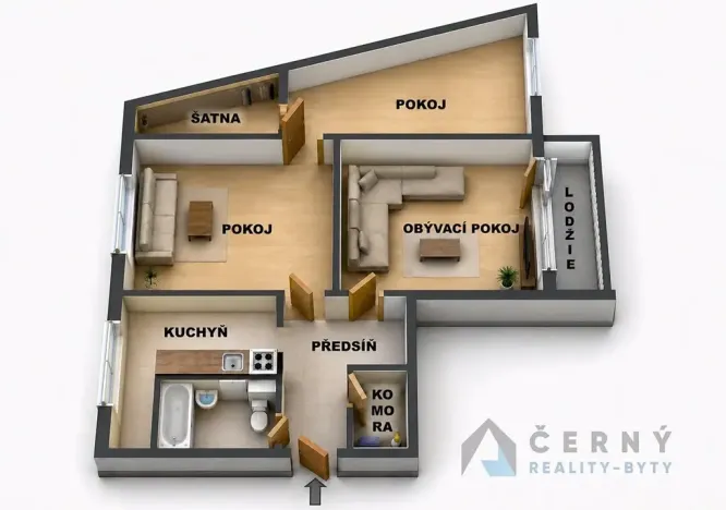 Prodej bytu 3+1, Liberec, Na Pískovně, 88 m2