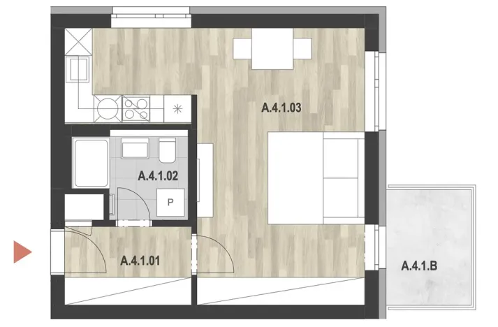 Pronájem bytu 1+1, Rychnov nad Kněžnou, Javornická, 42 m2