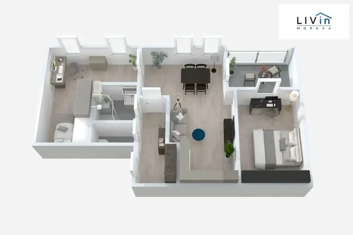Pronájem bytu 3+kk, Olomouc, Wittgensteinova, 66 m2
