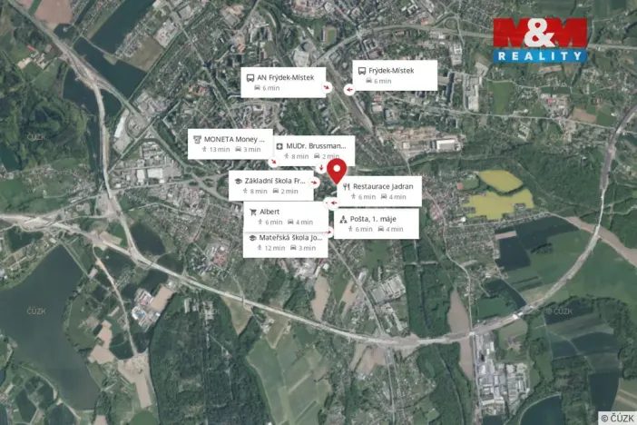 Pronájem bytu 2+1, Frýdek-Místek - Místek, Mozartova, 53 m2